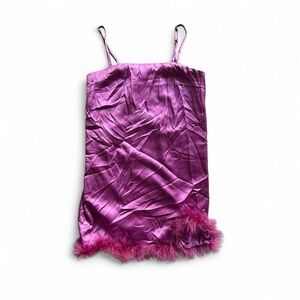 Le Lis Feather Slipdress